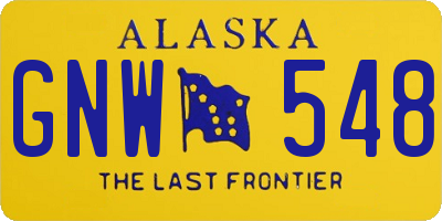 AK license plate GNW548