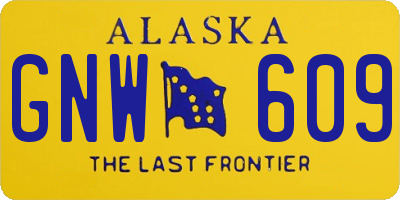 AK license plate GNW609