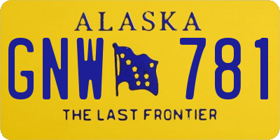 AK license plate GNW781