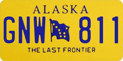 AK license plate GNW811