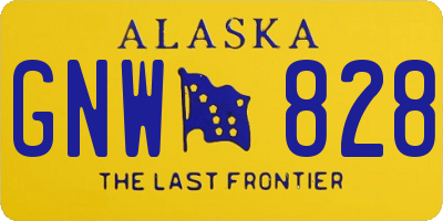 AK license plate GNW828