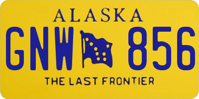 AK license plate GNW856