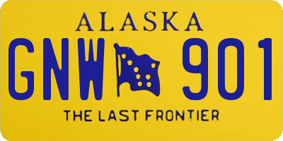 AK license plate GNW901