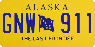 AK license plate GNW911