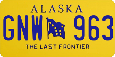 AK license plate GNW963