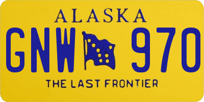 AK license plate GNW970