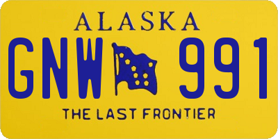 AK license plate GNW991