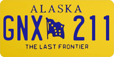 AK license plate GNX211