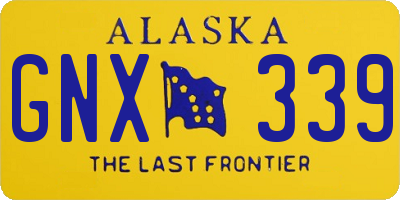 AK license plate GNX339