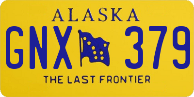 AK license plate GNX379