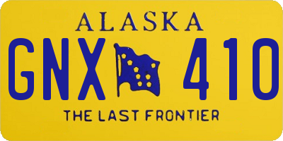 AK license plate GNX410