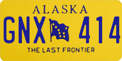 AK license plate GNX414