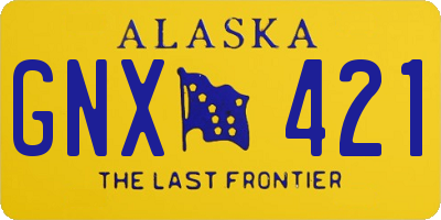 AK license plate GNX421