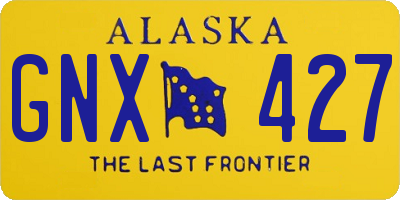 AK license plate GNX427