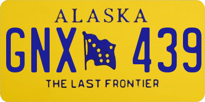 AK license plate GNX439