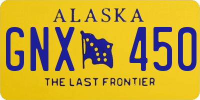 AK license plate GNX450