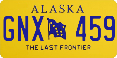 AK license plate GNX459