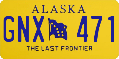 AK license plate GNX471