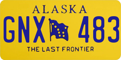 AK license plate GNX483