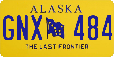 AK license plate GNX484