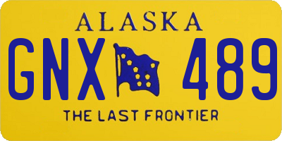 AK license plate GNX489