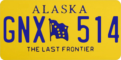 AK license plate GNX514