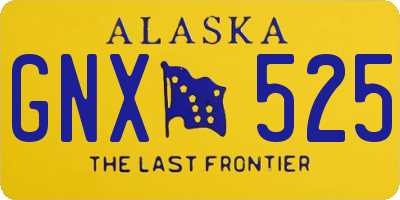 AK license plate GNX525