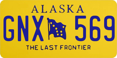 AK license plate GNX569