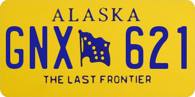 AK license plate GNX621