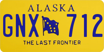 AK license plate GNX712