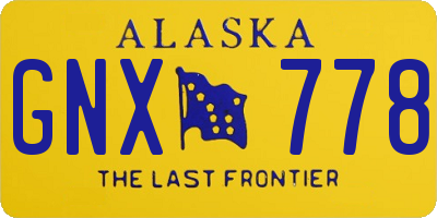 AK license plate GNX778