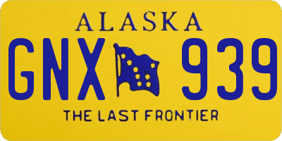 AK license plate GNX939