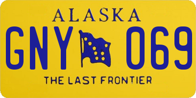 AK license plate GNY069