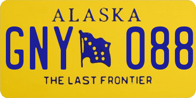 AK license plate GNY088