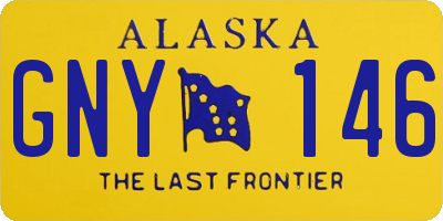 AK license plate GNY146