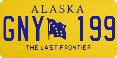 AK license plate GNY199