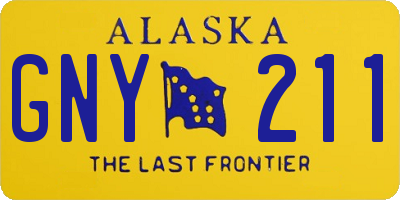 AK license plate GNY211