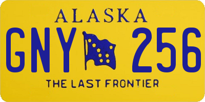 AK license plate GNY256