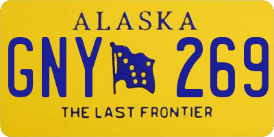 AK license plate GNY269