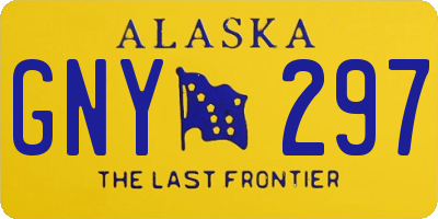 AK license plate GNY297