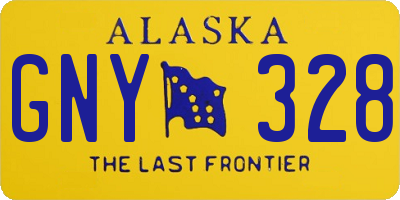 AK license plate GNY328