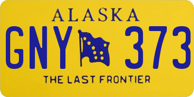 AK license plate GNY373