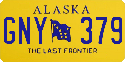 AK license plate GNY379