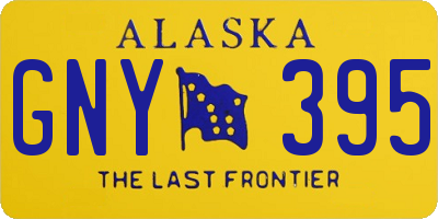 AK license plate GNY395