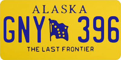 AK license plate GNY396