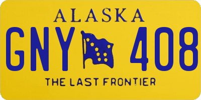 AK license plate GNY408