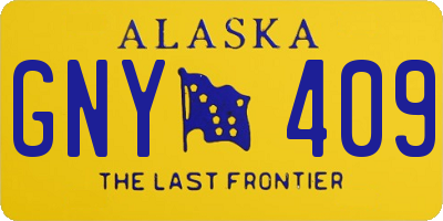 AK license plate GNY409