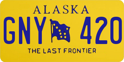 AK license plate GNY420