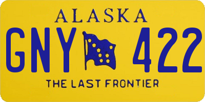 AK license plate GNY422