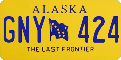 AK license plate GNY424